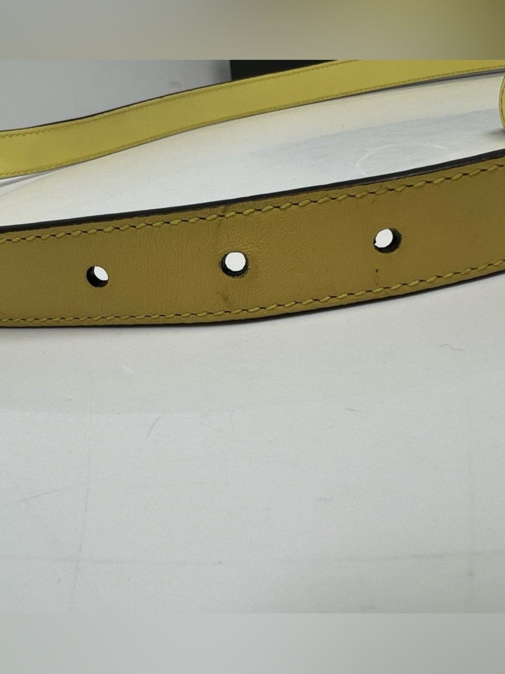 Gucci GG Marmont Belt Butter Yello Thin Size 90 / 36 Box + Dust Bag - Picture 6 of 7